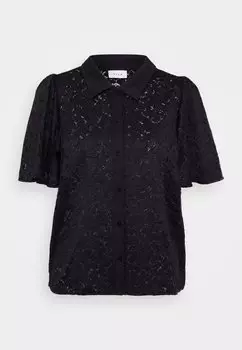 Блузка на пуговицах Vijonia Shirt VILA, черная