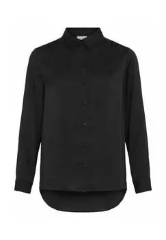 Блузка на пуговицах VILA, черный