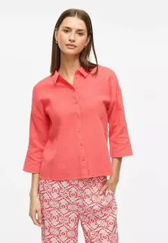 Блузка на пуговицах VILA, оранжевый