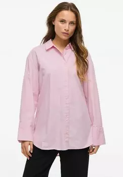Блузка на пуговицах VILA, светло-розовый