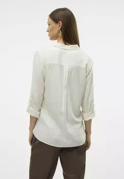 Блузка на пуговицах VMBUMPY Vero Moda, кремовый