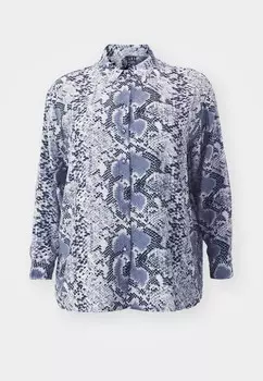Блузка на пуговицах VMCJOSIE RIKA LOOSE Vero Moda Curve, серый