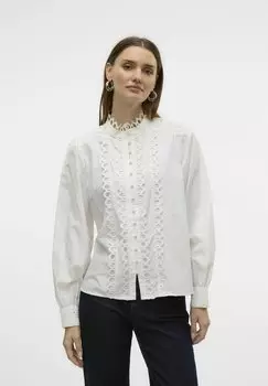 Блузка на пуговицах VMELLA Vero Moda, белый