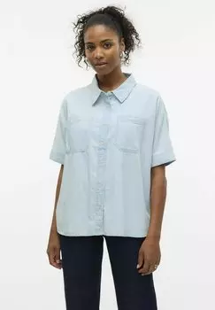 Блузка на пуговицах VMEMBERLY Vero Moda, цвет Light Blue Denim