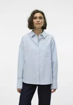 Блузка на пуговицах VMENYA Vero Moda, синий