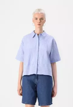 Блузка на пуговицах VMHANNA SHIRT Vero Moda, синий