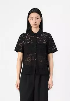 Блузка на пуговицах VMHONEY SHIRT Vero Moda, черный