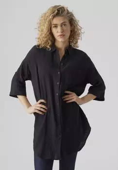 Блузка на пуговицах VMNATALI Vero Moda, черный