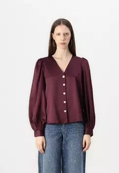 Блузка на пуговицах VMSELMA DETAIL SHIRT Vero Moda, бордовый