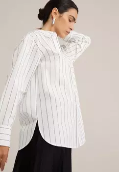 Блузка на пуговицах WE Fashion, белый