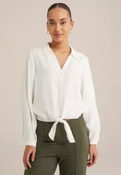 Блузка на пуговицах WE Fashion, белый