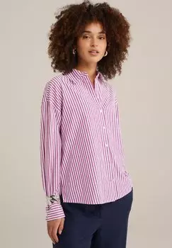 Блузка на пуговицах WE Fashion, розовый