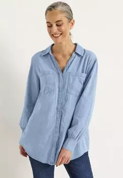 Блузка на пуговицах WITH BUTTONS Cellbes of Sweden, светло-голубой