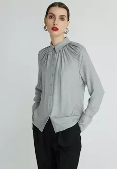 Блузка на пуговицах WITH LONG SLEEVES Rue les crateurs, серый