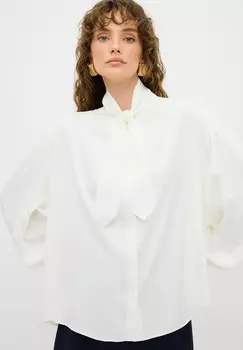 Блузка на пуговицах WITH TIE DETAIL adL, бежевый