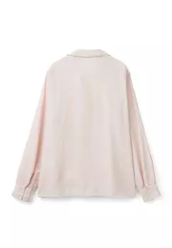 Блузка на пуговицах WITH V-NECK United Colors of Benetton, розовый