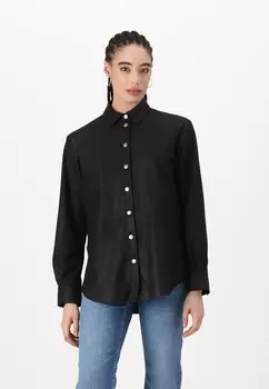 Блузка на пуговицах YASFIRA YAS, черный