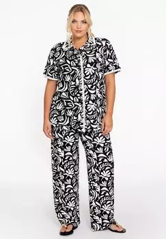 Блузка на пуговицах YOEK, черный