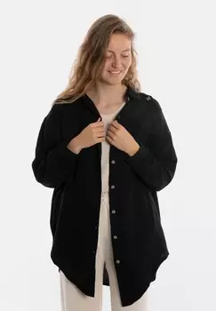 Блузка на пуговицах YUKI Knit Factory, цвет Mottled Black