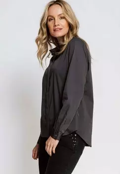 Блузка на пуговицах Zhrill, антрацит