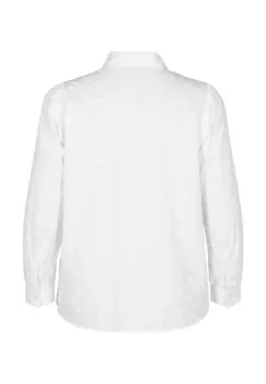 Блузка на пуговицах Zizzi, белый