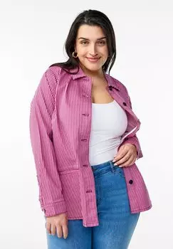 Блузка на пуговицах Zizzi, красный