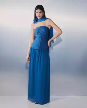 Блузка-накидка с цветком Tintoretto, индиго