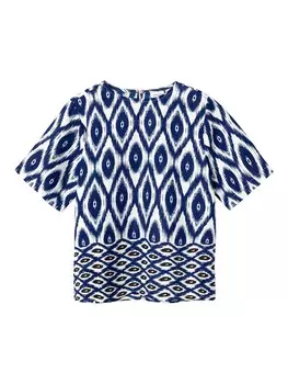 Блузка NAME IT, синий/белый