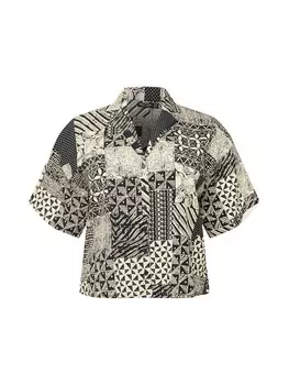 Блузка Nasty Gal, бежевый/черный