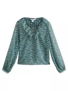 Блузка Next, цвет Cyan blue