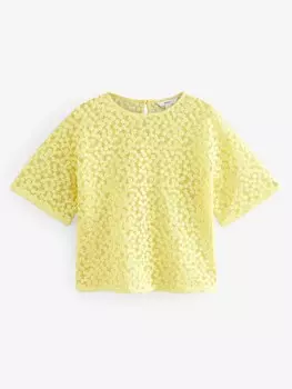 Блузка Next, цвет Lemon yellow