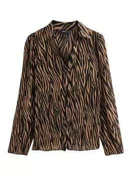 Блузка Next, коричневый