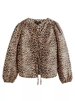 Блузка Next, коричневый