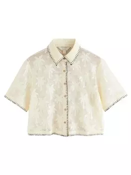Блузка Next, кремовый