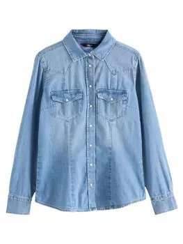 Блузка Next, синий деним