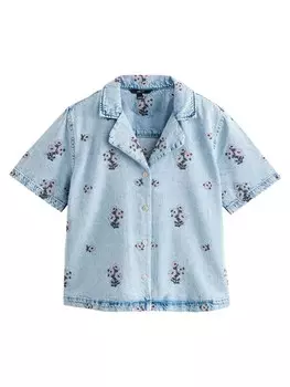 Блузка Next, синий деним