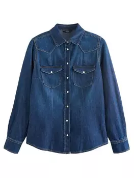 Блузка Next, темно-синий