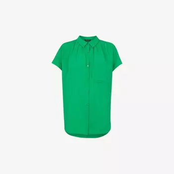 Блузка Nicola свободного кроя из крепа Whistles, зеленый