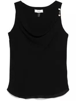 Блузка NISSA с пирсингом, черный