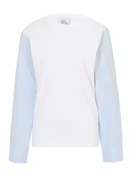 Блузка Nonoi Studio Nonoi, небесно-голубой/белый