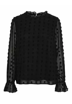Блузка O-Neck Vero Moda, черная