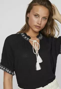 Блузка Oberteil Mit Kurzen rmeln VILA, черная красавица