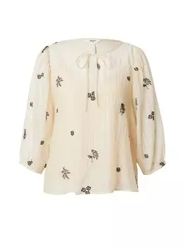 Блузка OBJECT ALFRA, кремовый