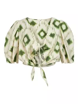 Блузка OBJECT BERRY, кремовый