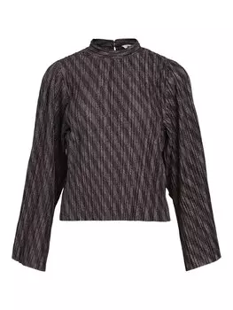 Блузка OBJECT Blouse Lux, антрацит