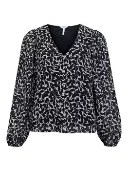 Блузка OBJECT Blouse OBJMILA, черный