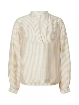 Блузка OBJECT Blouse OBJTIA, бежевый