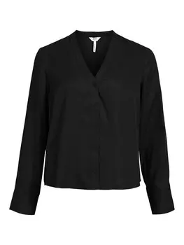 Блузка OBJECT Blouse Tilda, черный