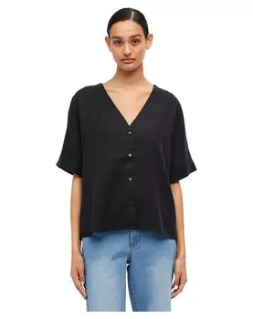 Блузка Object Tilda, черный