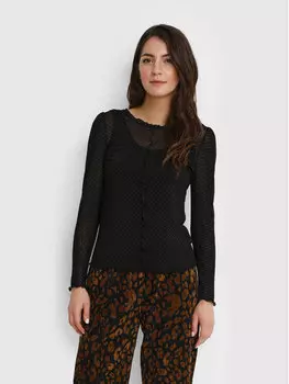 Блузка облегающего кроя Cream, черный